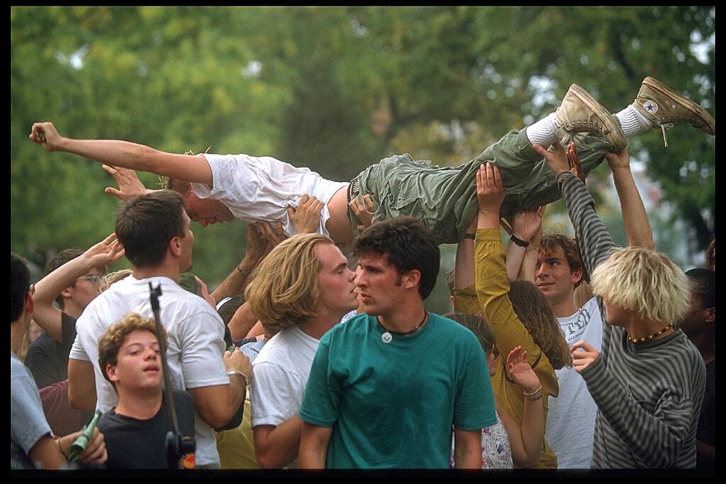 Dupont Circle 1990 - Die Band "The Admirals" spielt im Park - Foto © 1990 Bernd Lammel