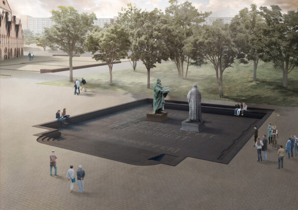 Lutherdenkmal | Siegerentwurf von Albert Weis aus dem Jahr 2016 - © Weis / Zeller & Moye